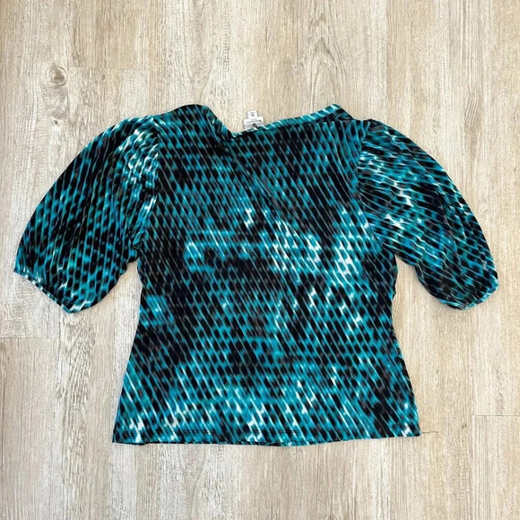 Womens Worthington Stretch Blue Blouse - XL - Picture 5 of 6